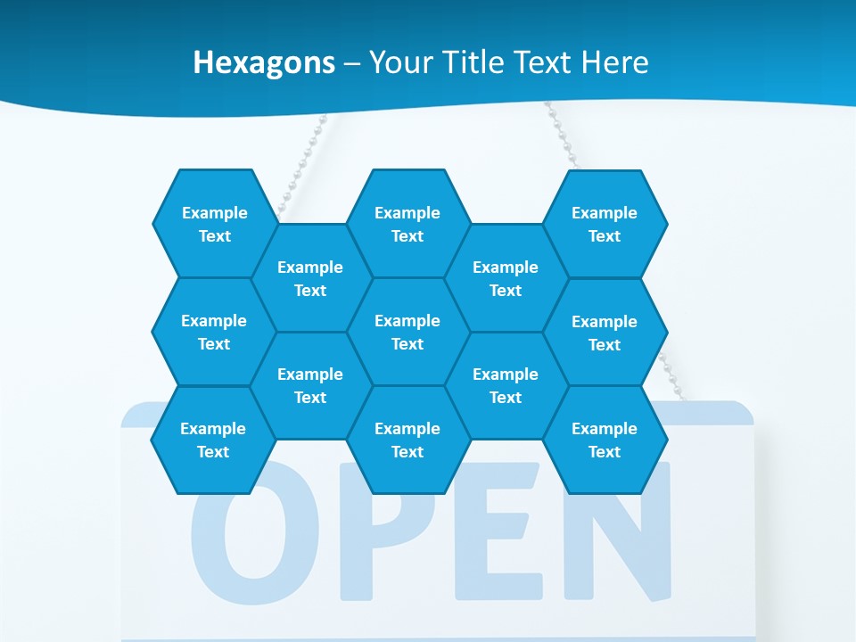 Blue Business Signage PowerPoint Template