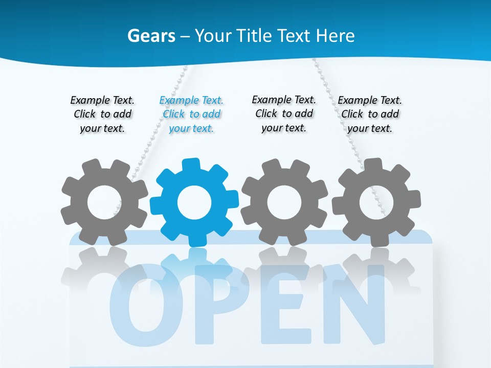 Blue Business Signage PowerPoint Template