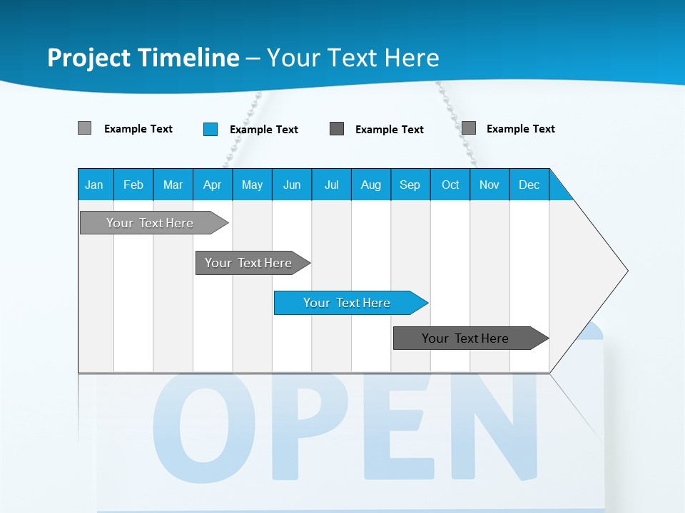 Blue Business Signage PowerPoint Template