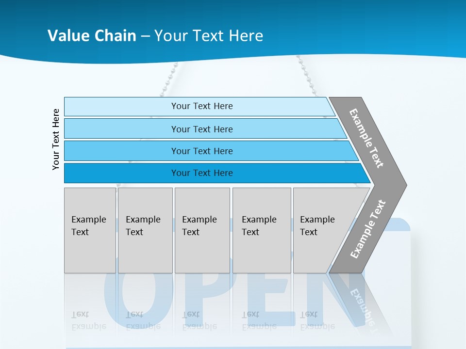 Blue Business Signage PowerPoint Template