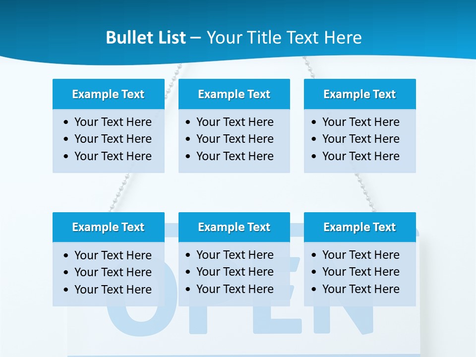 Blue Business Signage PowerPoint Template