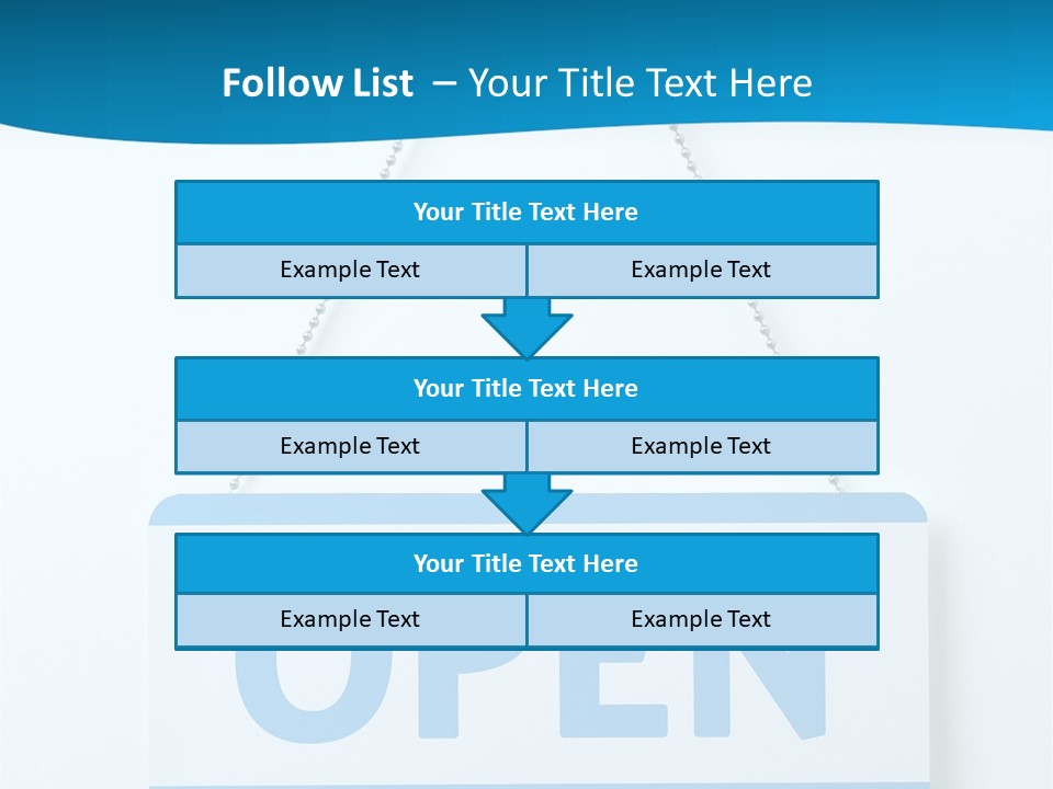 Blue Business Signage PowerPoint Template
