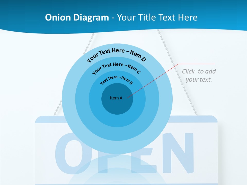 Blue Business Signage PowerPoint Template