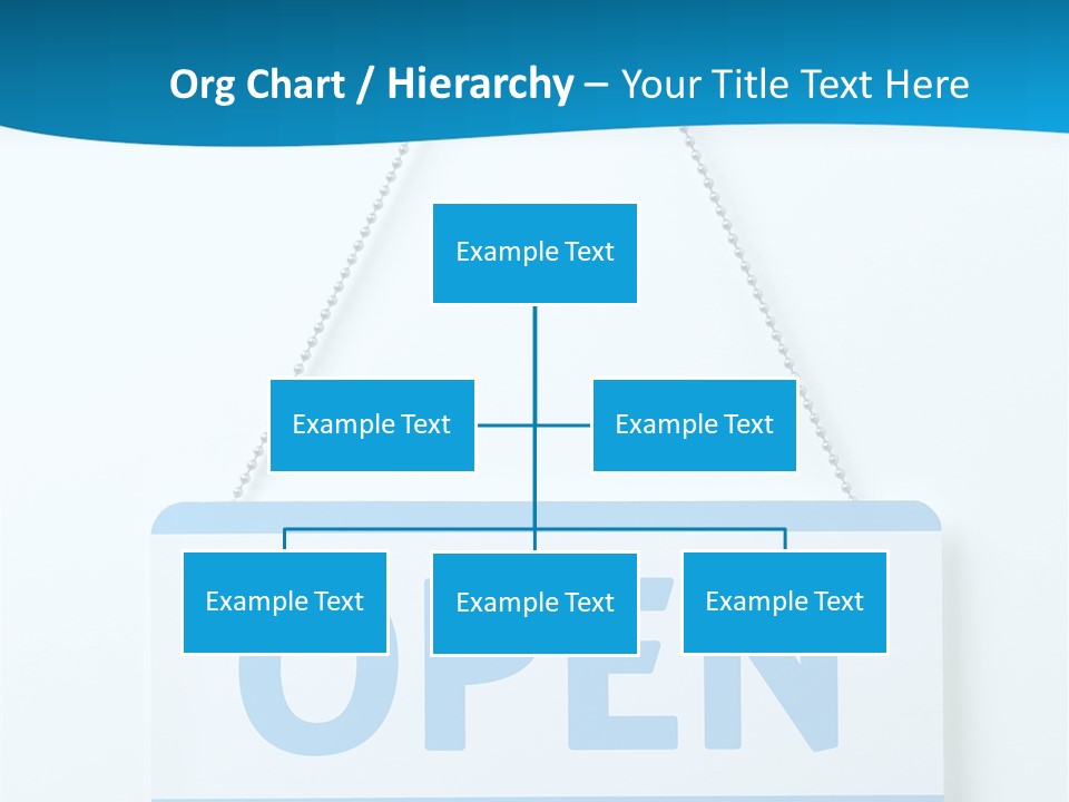 Blue Business Signage PowerPoint Template
