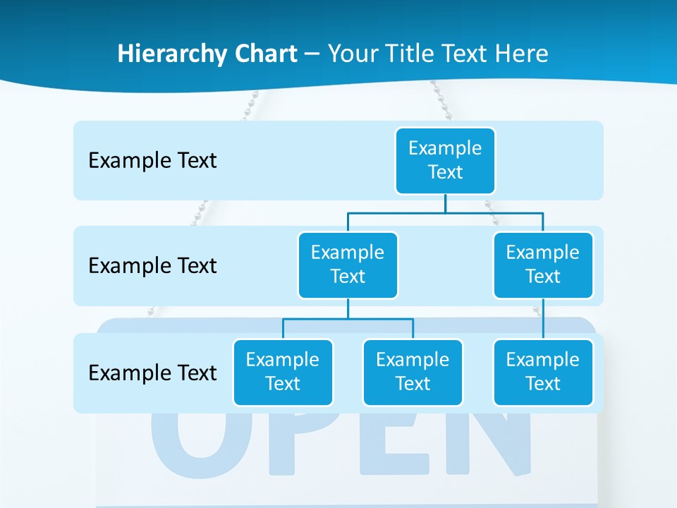 Blue Business Signage PowerPoint Template