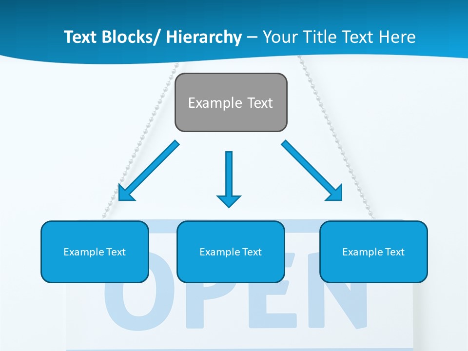 Blue Business Signage PowerPoint Template
