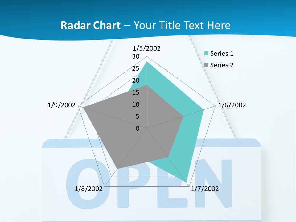 Blue Business Signage PowerPoint Template