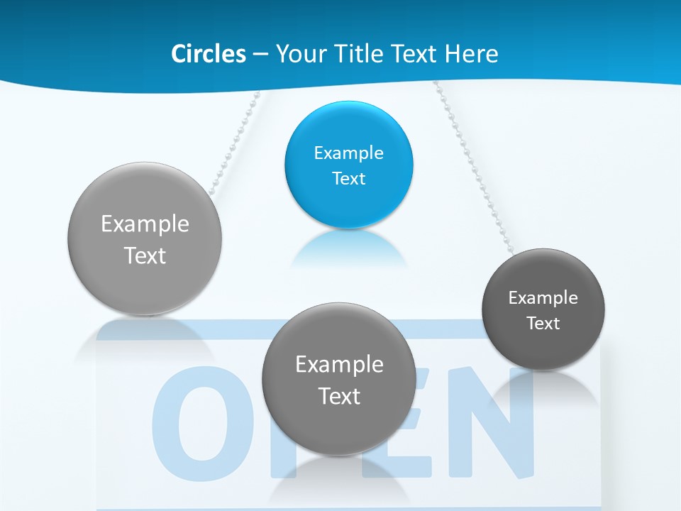 Blue Business Signage PowerPoint Template