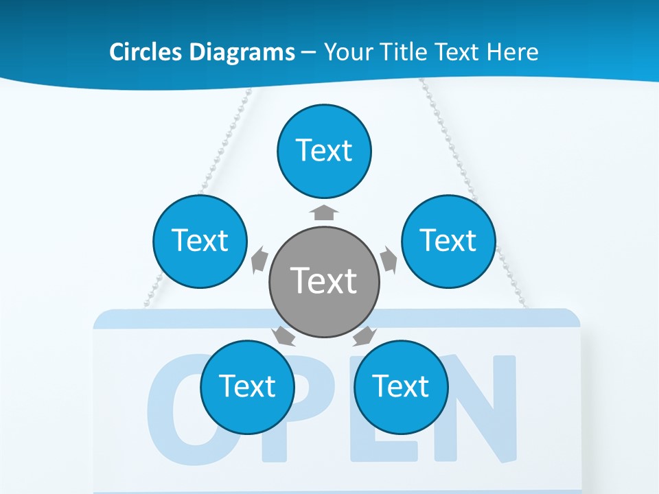 Blue Business Signage PowerPoint Template