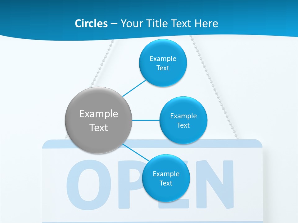 Blue Business Signage PowerPoint Template