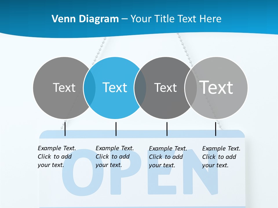 Blue Business Signage PowerPoint Template