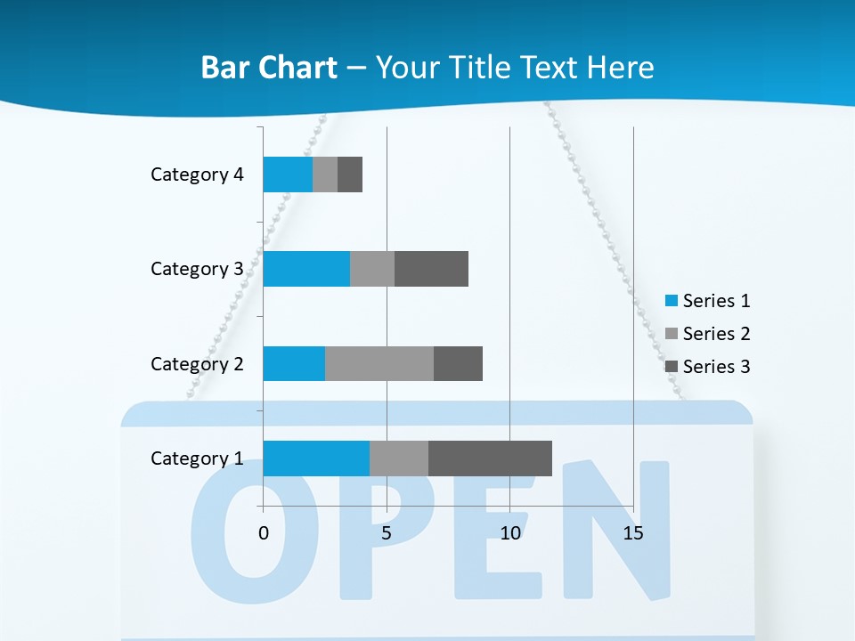 Blue Business Signage PowerPoint Template