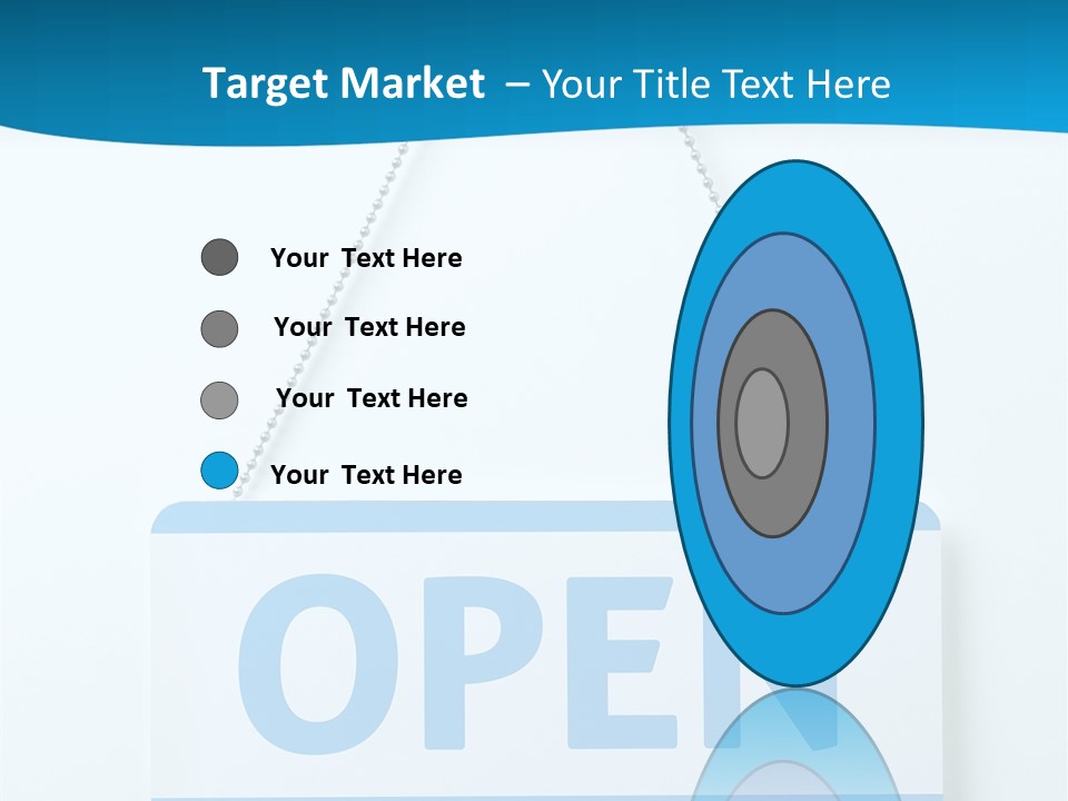 Blue Business Signage PowerPoint Template