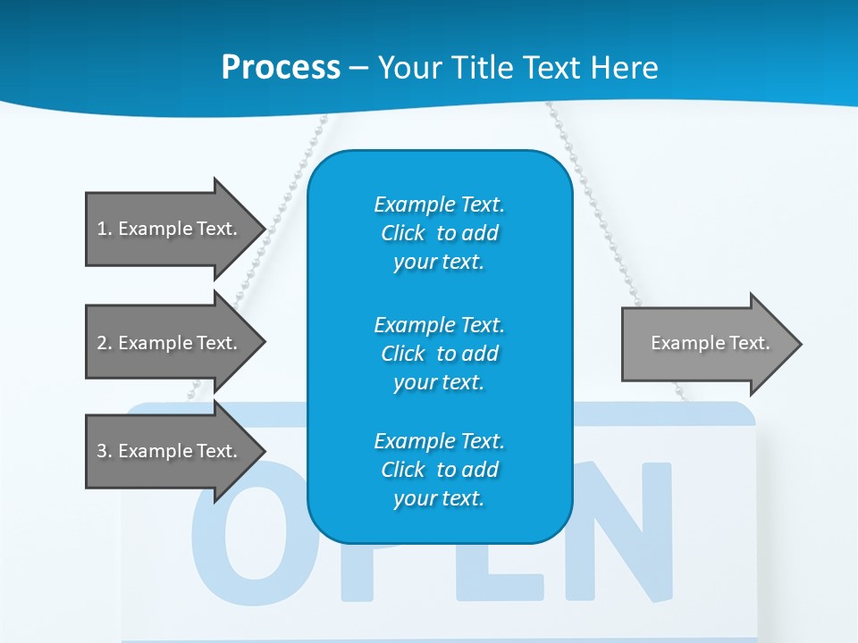 Blue Business Signage PowerPoint Template