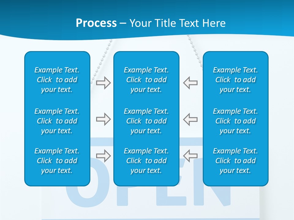 Blue Business Signage PowerPoint Template