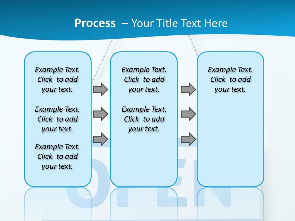 Blue Business Signage PowerPoint Template