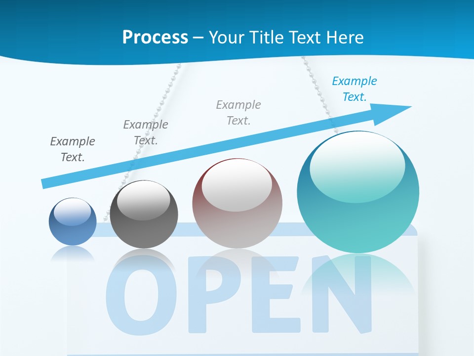 Blue Business Signage PowerPoint Template