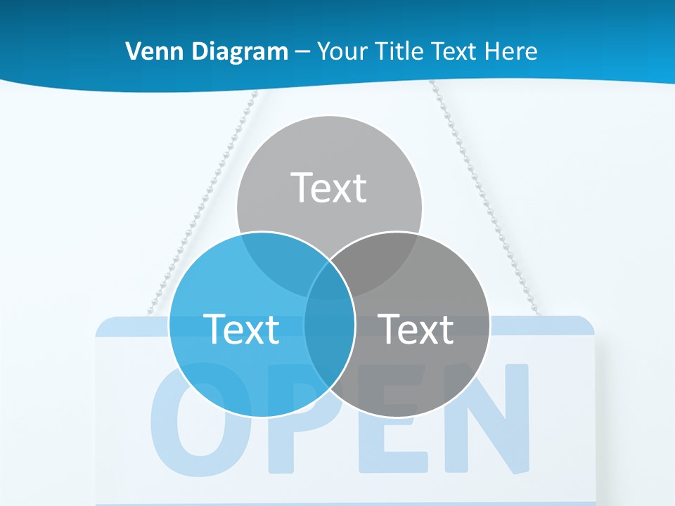 Blue Business Signage PowerPoint Template