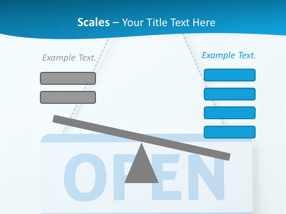 Blue Business Signage PowerPoint Template