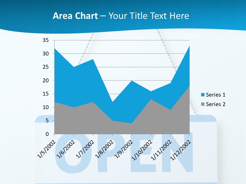 Blue Business Signage PowerPoint Template