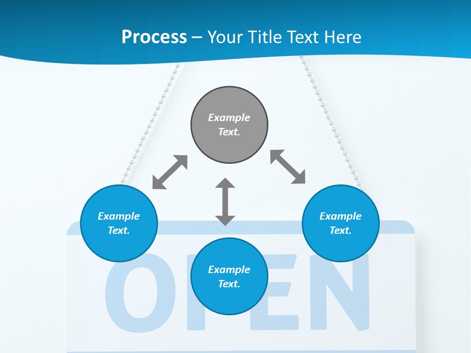 Blue Business Signage PowerPoint Template