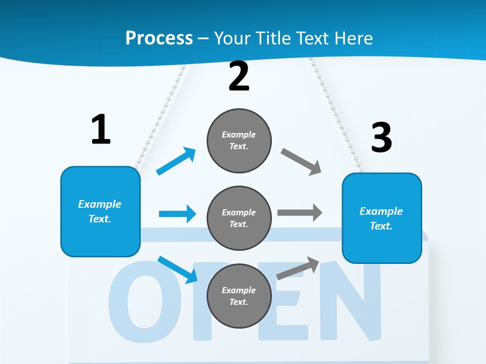 Blue Business Signage PowerPoint Template