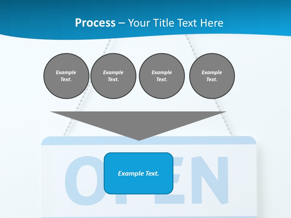 Blue Business Signage PowerPoint Template