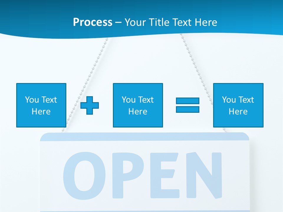 Blue Business Signage PowerPoint Template