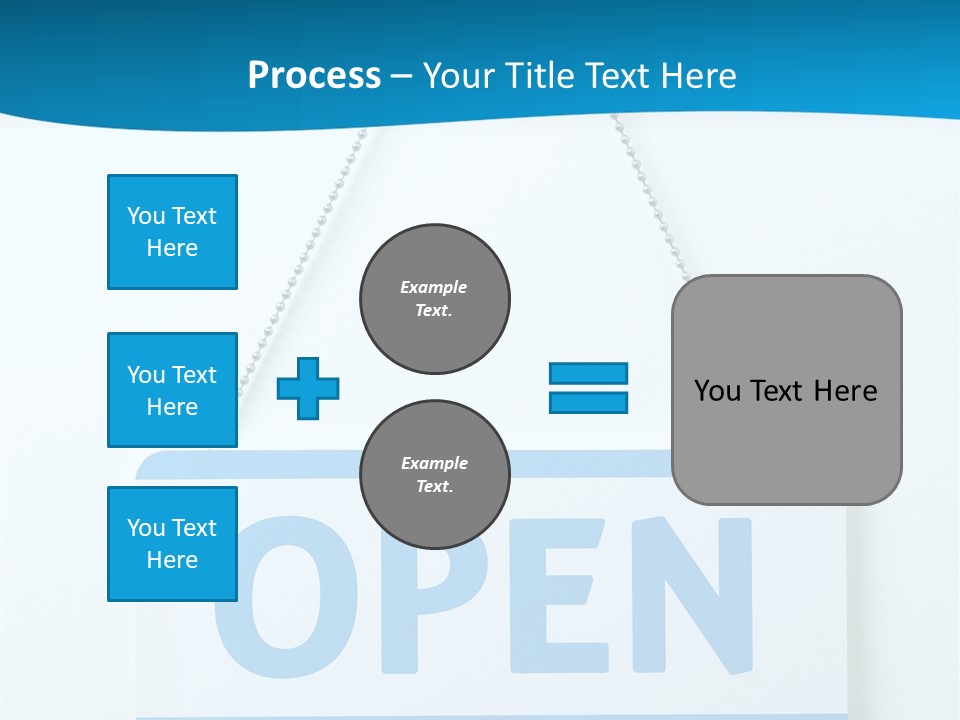 Blue Business Signage PowerPoint Template