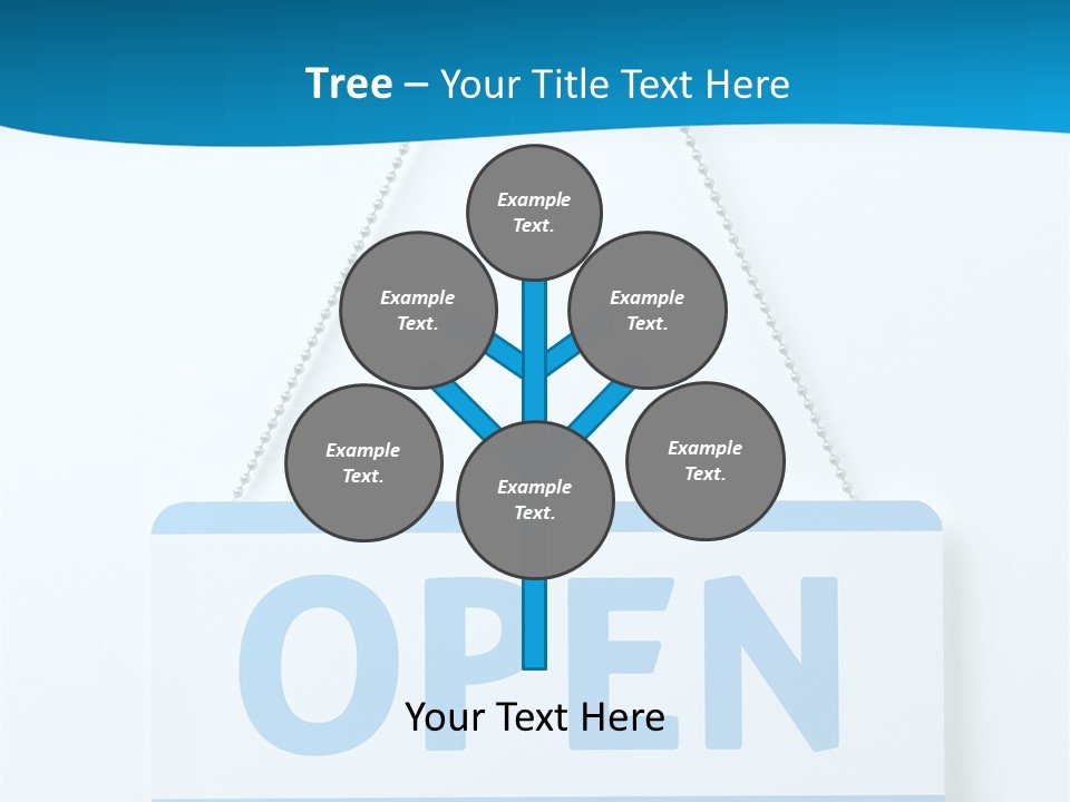 Blue Business Signage PowerPoint Template