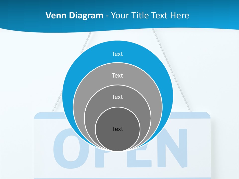 Blue Business Signage PowerPoint Template