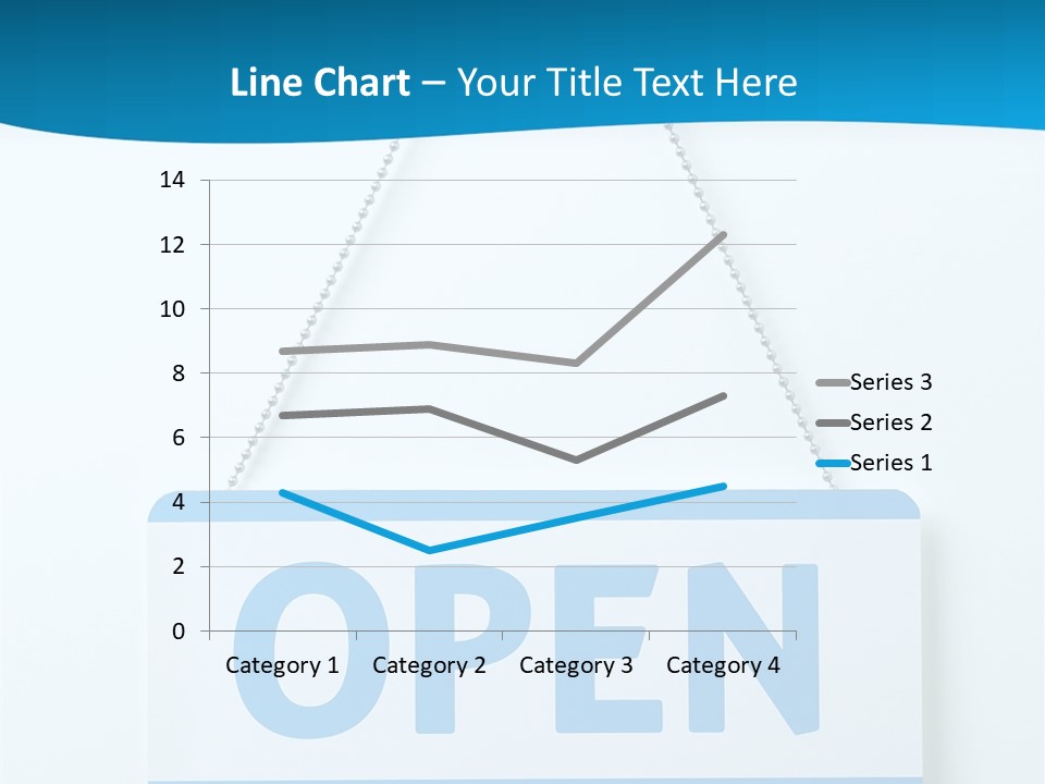 Blue Business Signage PowerPoint Template