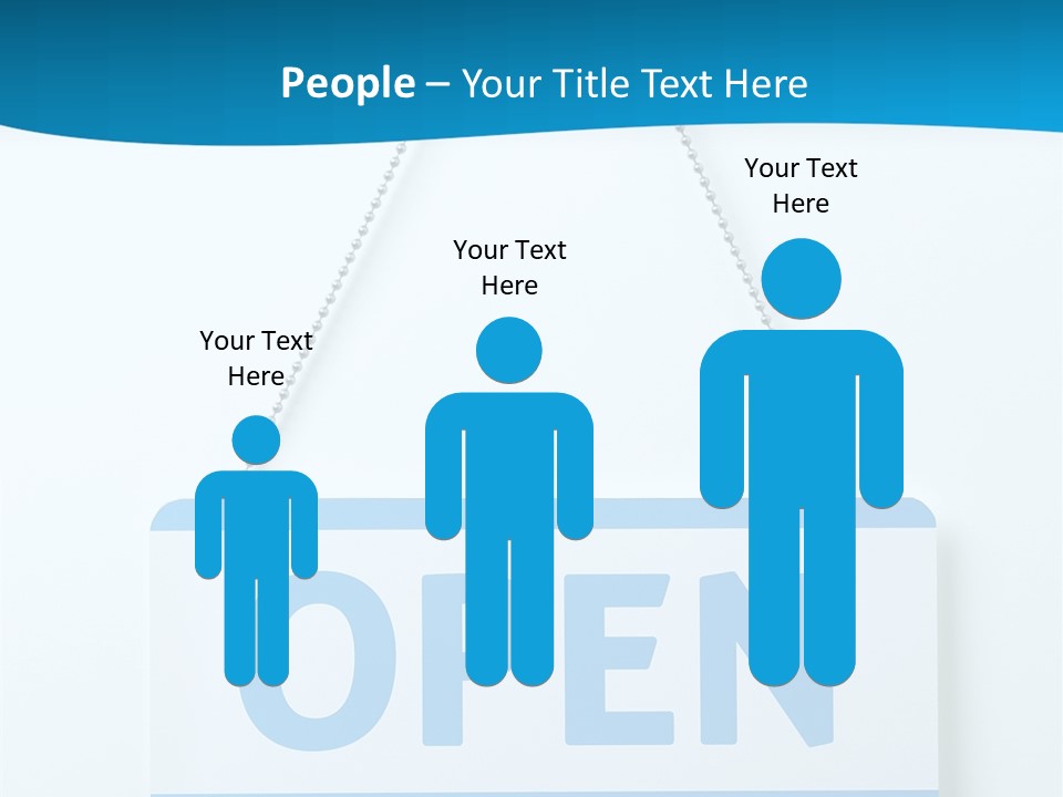 Blue Business Signage PowerPoint Template