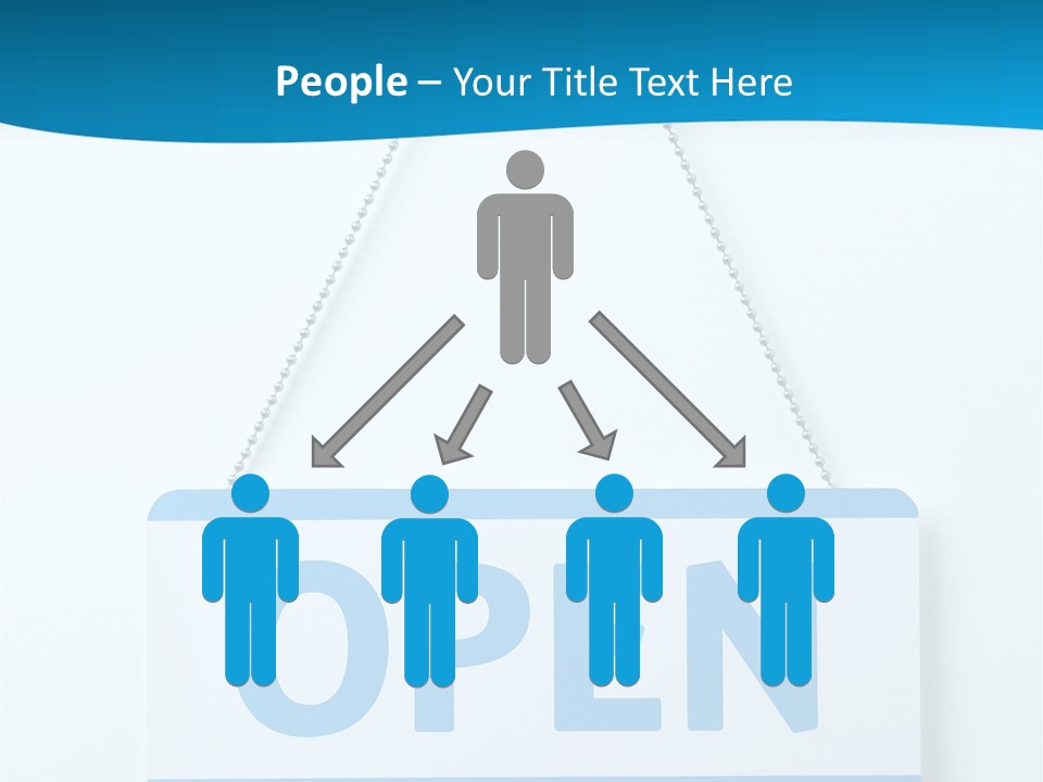 Blue Business Signage PowerPoint Template