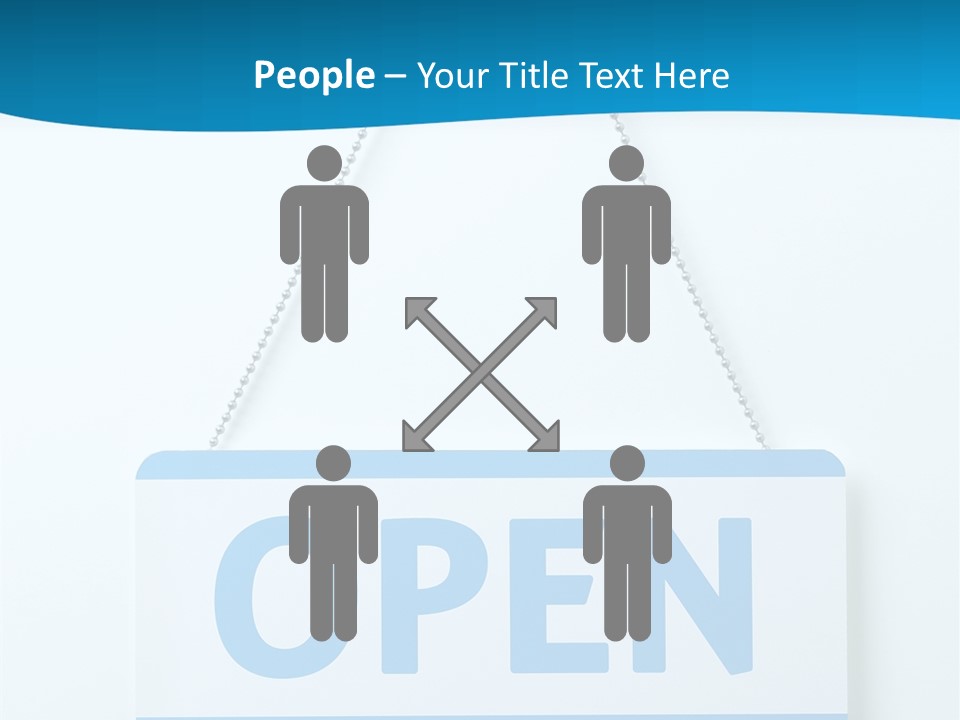 Blue Business Signage PowerPoint Template