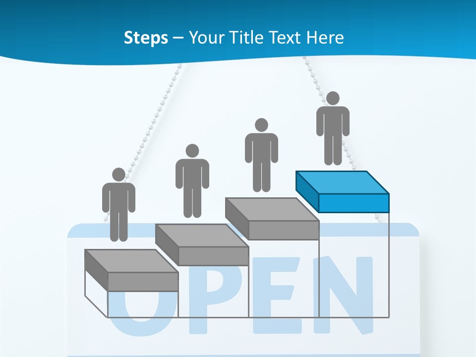 Blue Business Signage PowerPoint Template