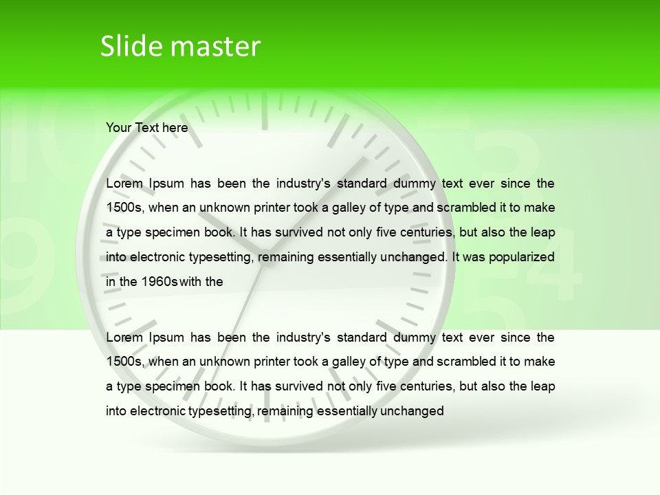 Desk Morning Speed PowerPoint Template