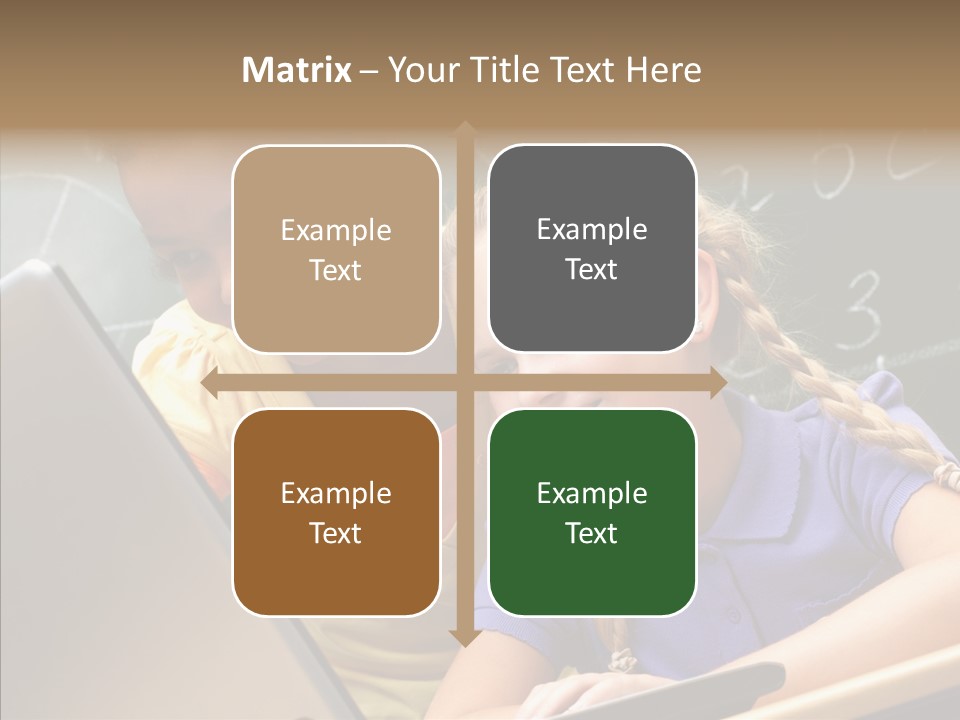 Classroom Kid Schoolgirl PowerPoint Template