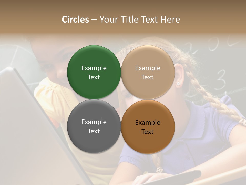 Classroom Kid Schoolgirl PowerPoint Template