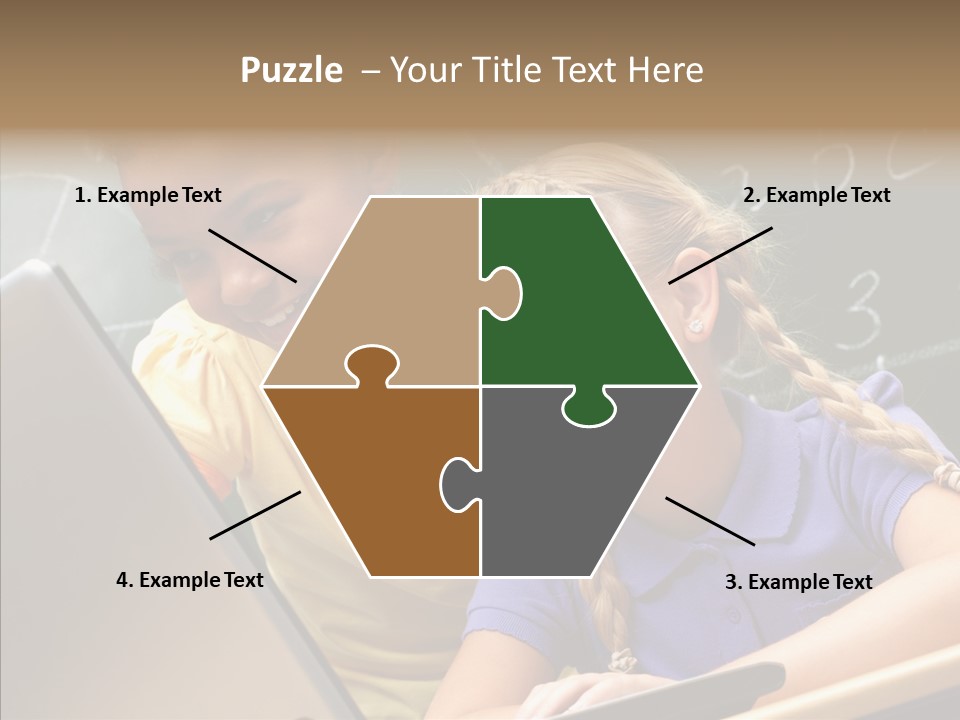 Classroom Kid Schoolgirl PowerPoint Template