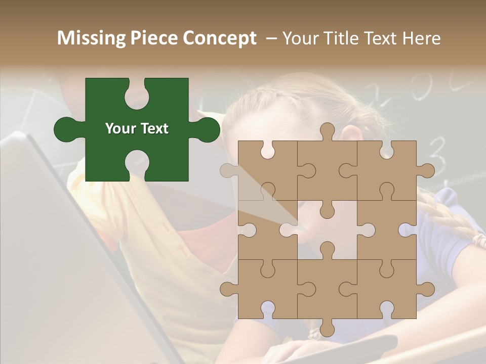 Classroom Kid Schoolgirl PowerPoint Template