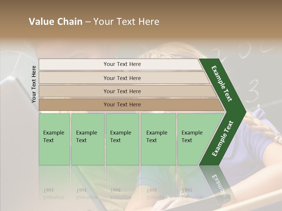 Classroom Kid Schoolgirl PowerPoint Template