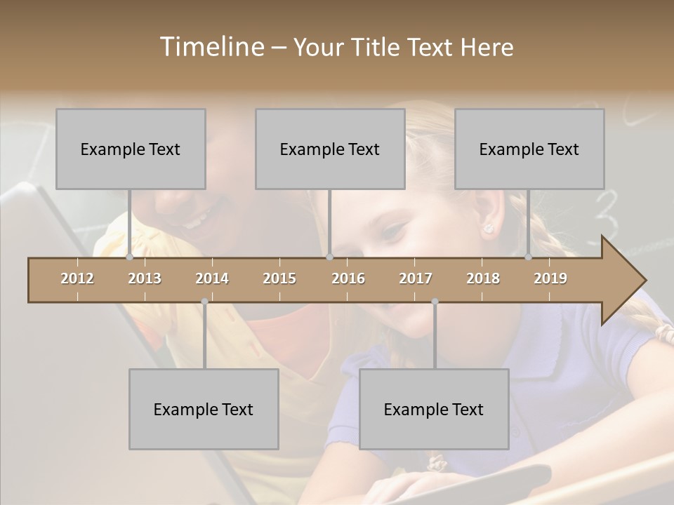 Classroom Kid Schoolgirl PowerPoint Template