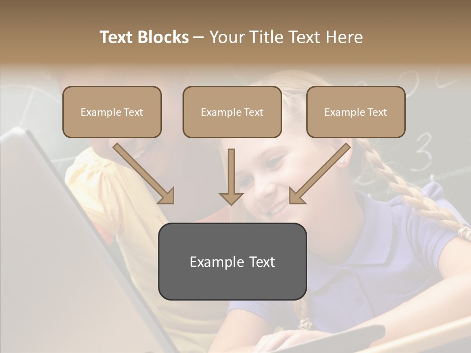 Classroom Kid Schoolgirl PowerPoint Template