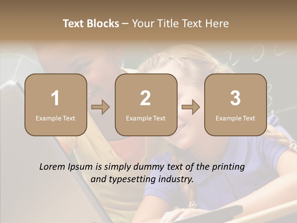 Classroom Kid Schoolgirl PowerPoint Template