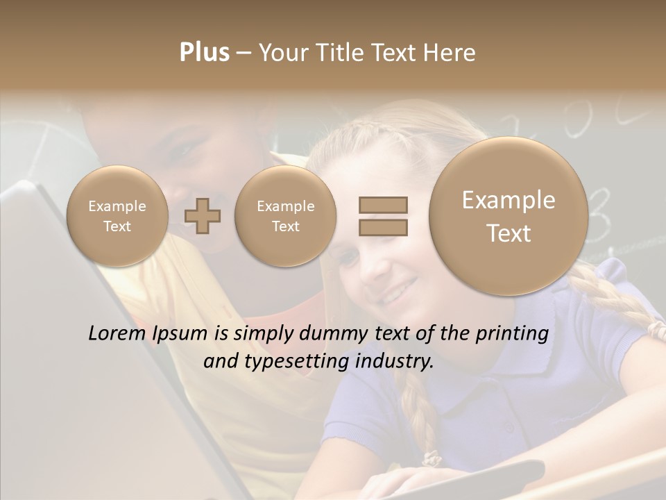 Classroom Kid Schoolgirl PowerPoint Template