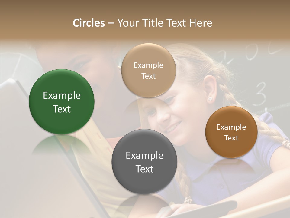 Classroom Kid Schoolgirl PowerPoint Template