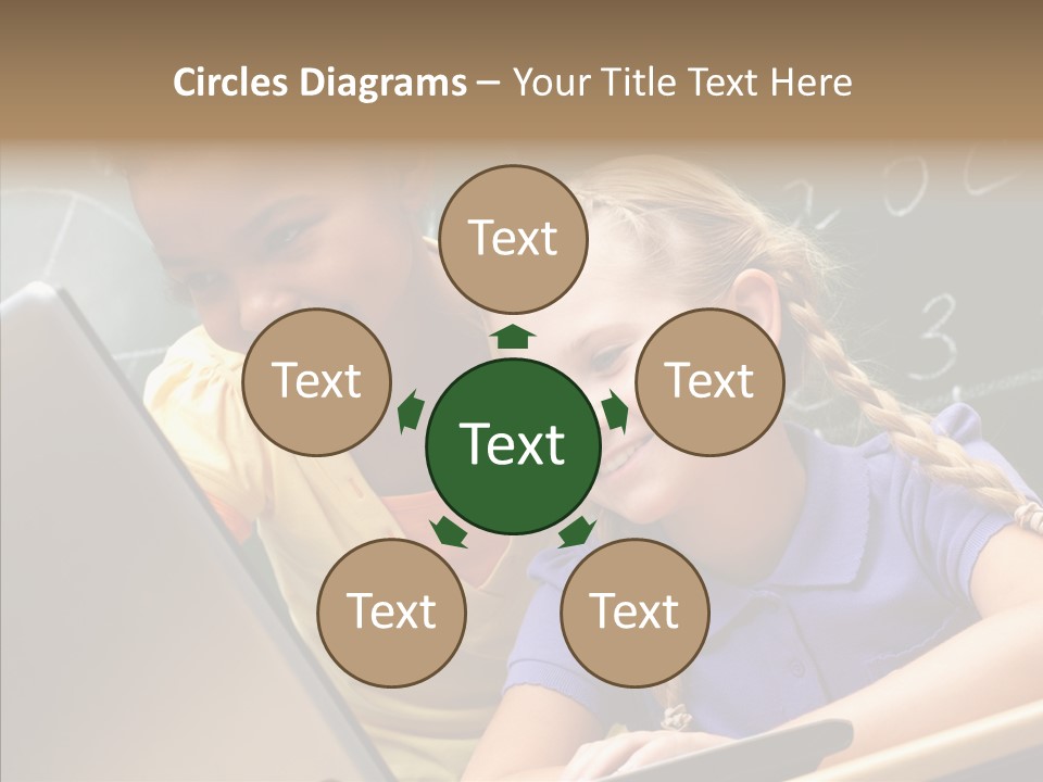 Classroom Kid Schoolgirl PowerPoint Template