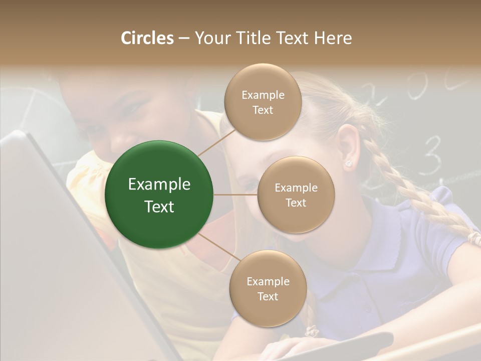 Classroom Kid Schoolgirl PowerPoint Template