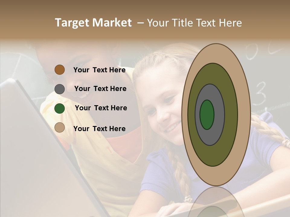 Classroom Kid Schoolgirl PowerPoint Template